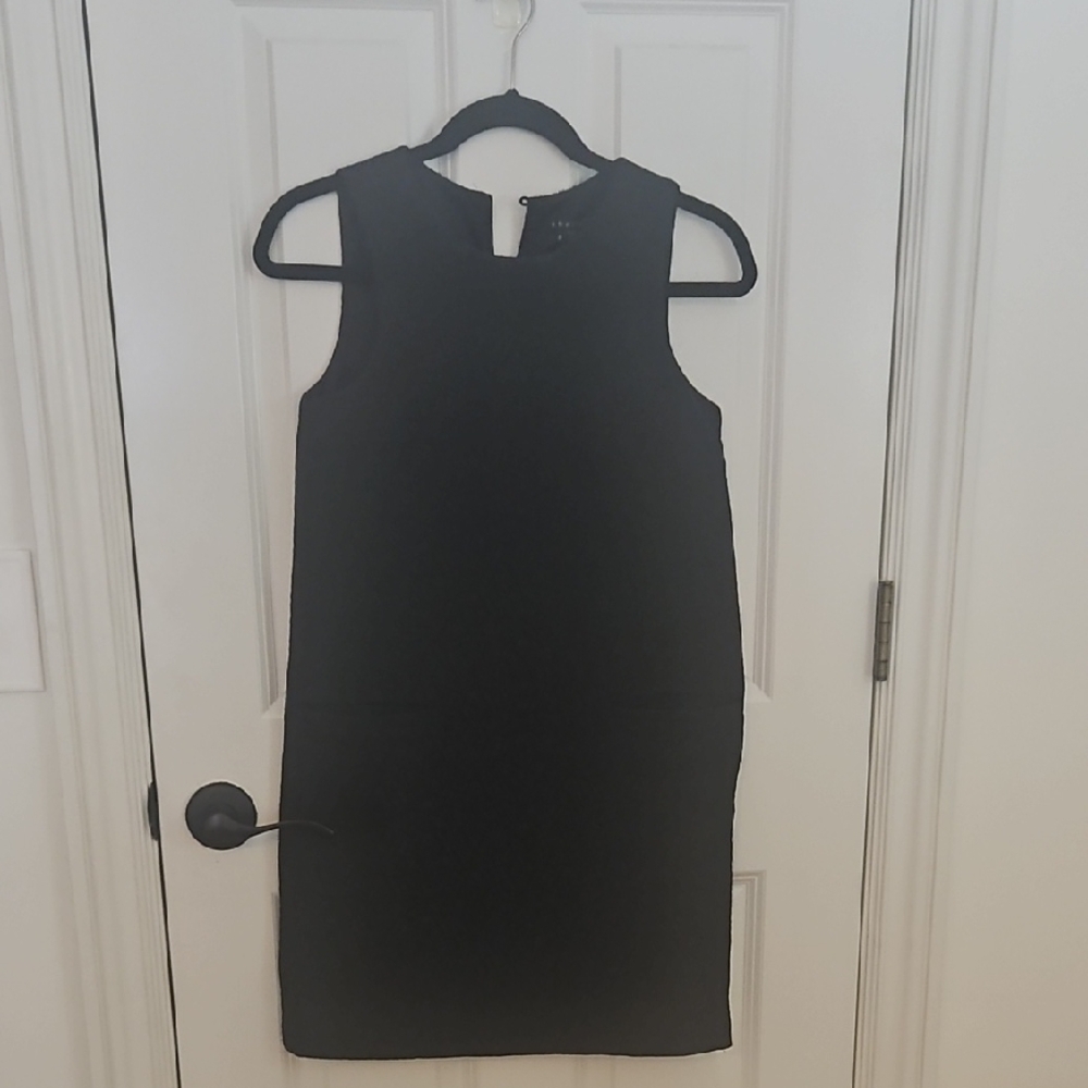 Theory Black Sleeveless Sheath Mini Dress